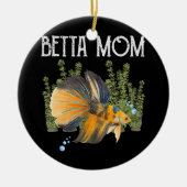 Womens Betta Fish Betta Ma Funny Cute Pet Eigenaar Keramisch Ornament (Voorkant)