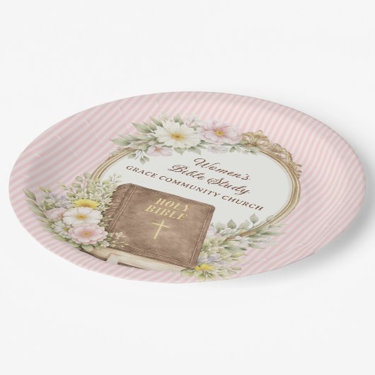 Women's Bible Study | Spring Flowers Papieren Bordje (Gekanteld)