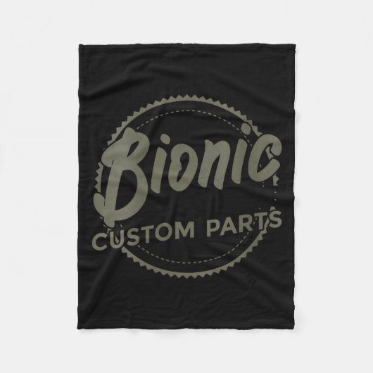 Womens Bionic Knee Club Parts Funny Knee Replaceme Fleece Deken (Voorkant)