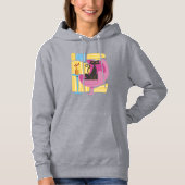 Women's Black Cat Abstract  Hoodie (Voorkant)