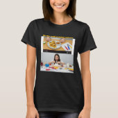 Women's Black Cooking: Reality vs. Expectation  T-shirt (Voorkant)