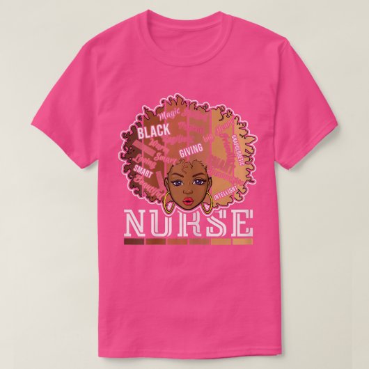 Womens Black Nurse RN Nursing Smart Black Pride Bl T-shirt (Design voorkant)