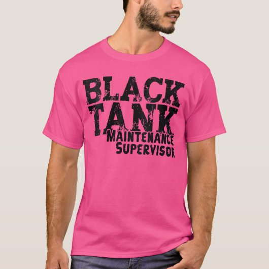 Womens Black Tank Maintenance Supervisor Funny RV  (Voorkant)