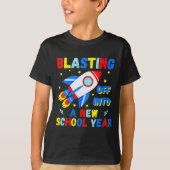 Womens Blasting Off Into A New School Year Cute Ro T-shirt (Voorkant)