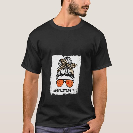 Womens Bleaching Basketball Bonus Mam Leopard Mess T-shirt (Voorkant)