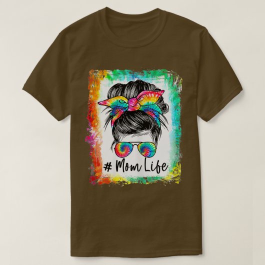 Womens Bleaching Mam Life Messine Bun Hair Sunbril T-shirt (Design voorkant)
