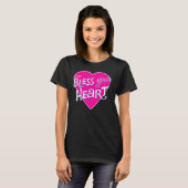 Womens Bless Your Little Heart Southern Saying Fun T-shirt (Voorkant volledig)