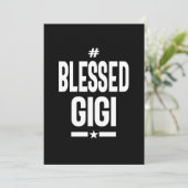 Womens Blessed Gigi Grandma Gift Kaart (Staand voorkant)