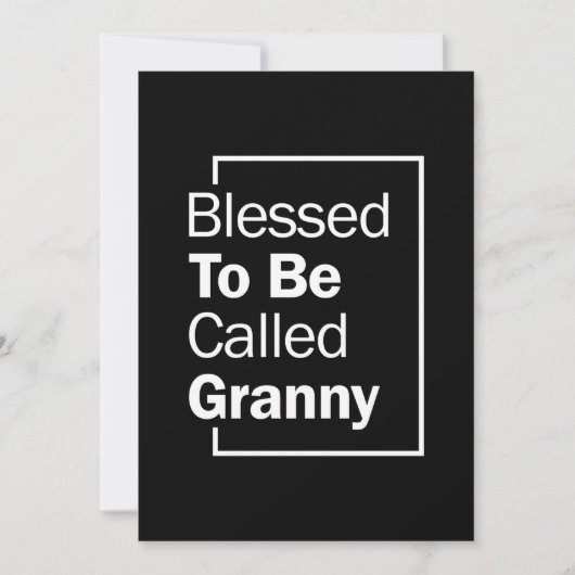 Womens Blessed Granny Grandma Gift Kaart (Voorkant)
