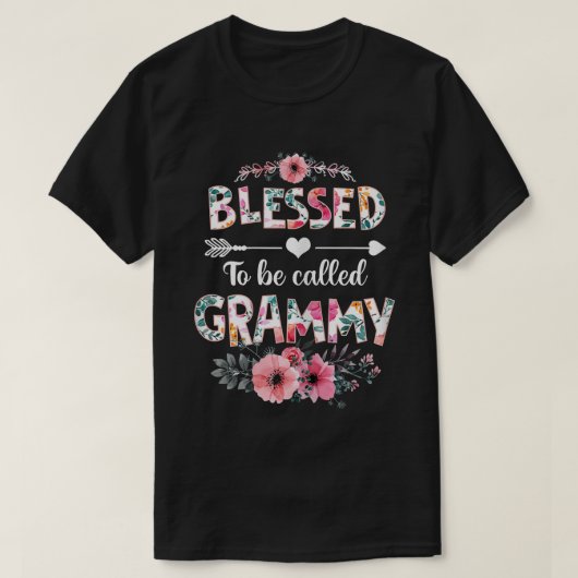 Womens Blessed heet Grammy Funny Grammy T-shirt (Design voorkant)