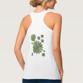 Womens Bloemtank Top shirt (Achterkant)