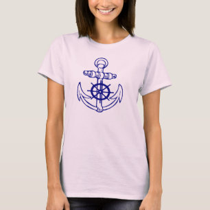 Womens Blue Anchor T-Shirt