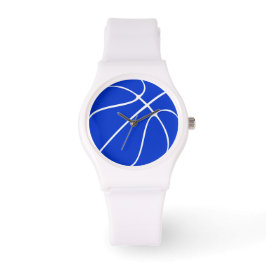 Women's Blue Basketball Wrist Watch Horloge