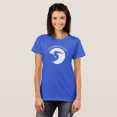 Women's blue t-shirt (Voorkant volledig)