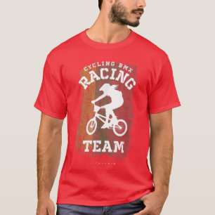 Womens BMX Bike Litouwen Flag Biking Cycling Raci T-shirt