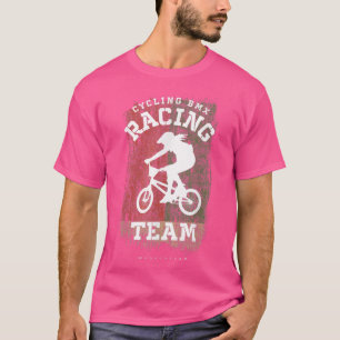 Womens BMX Bike Madagascar Flag Biking Rac T-shirt