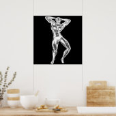 Womens Bodybuilding Poster (Keuken)