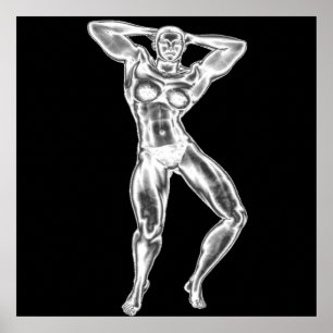 Womens Bodybuilding Poster
