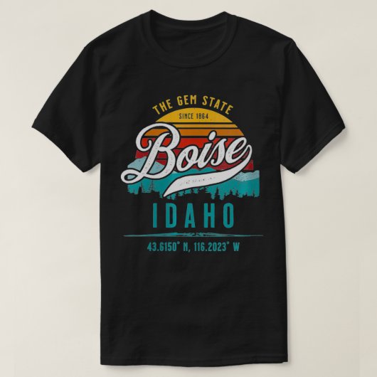 Womens Boise Idaho Souvenir VNeck T-shirt (Design voorkant)