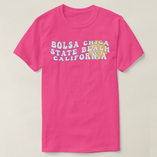 Womens Bolsa Chica State Beach California Retro T-shirt (Design voorkant)