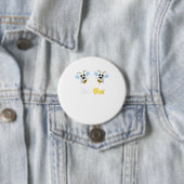 Womens Boo bijes Funny Ghost Boobees Houtwee Ronde Button 7,6 Cm (In situ)