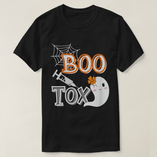 Womens BOO-Tox Zenuwinjector Halloween Filler Bot T-shirt (Design voorkant)
