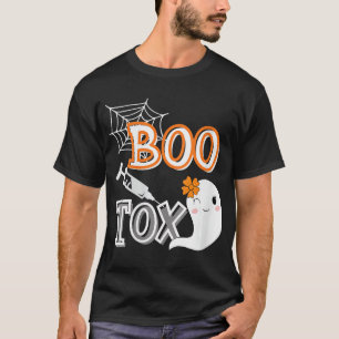 Womens BOO-Tox Zenuwinjector Halloween Filler Bot T-shirt