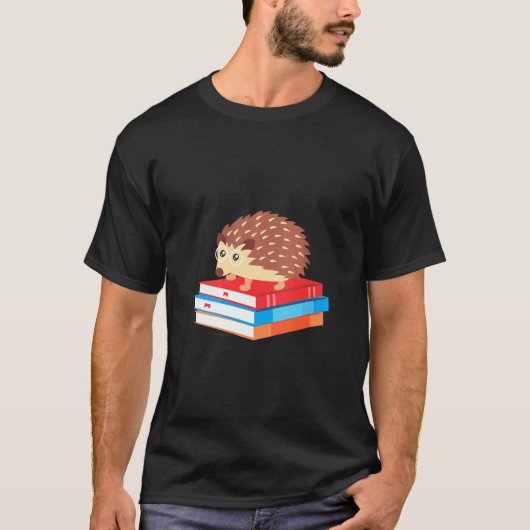 Womens Book Nerd Hedégel Reading Idee 1 T-shirt (Voorkant)