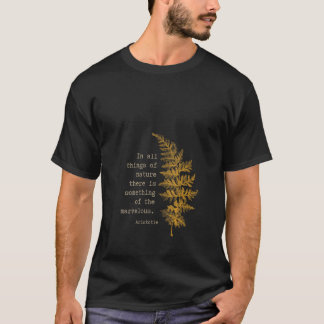 Womens Botanical Nature Inspired Literary Quote by T-shirt