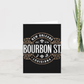Womens Bourbon Street New Orleans Music Est 1718 V Kaart (Voorkant)