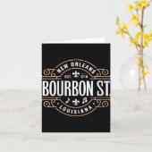 Womens Bourbon Street New Orleans Music Est 1718 V Kaart (Gele Bloem)