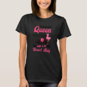 Womens Bowling Queen Classy Sassy en een beetje sl T-shirt (Voorkant)