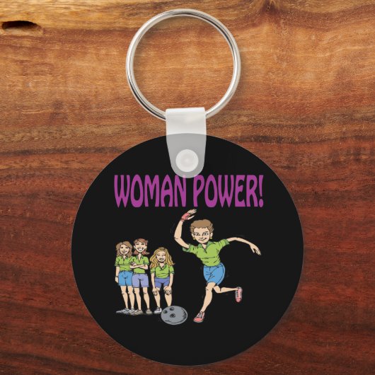 Womens Bowling Team Sleutelhanger (Voorkant)