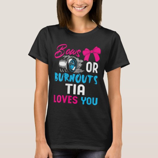 Womens Bows Or Burnouts Tia Can't Wait To Know 202 T-shirt (Voorkant)