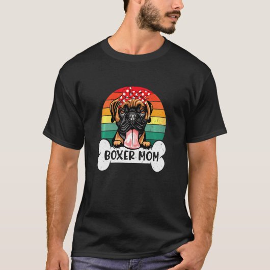 Womens Boxer mama Dog mama T-shirt (Voorkant)