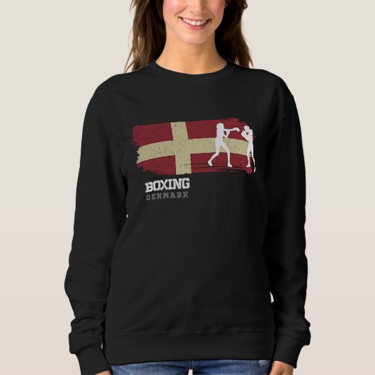 Womens Boxing Denmark Combat Sports Fighter Boxing Trui (Voorkant)