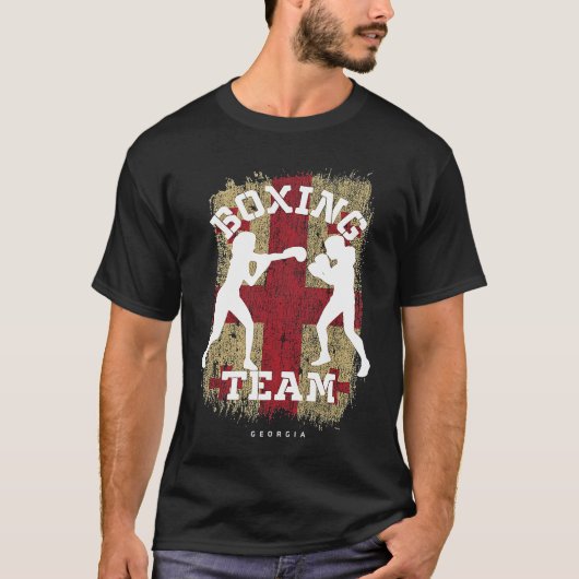 Womens Boxing Georgia Combat Sports Fighter Boxing T-shirt (Voorkant)