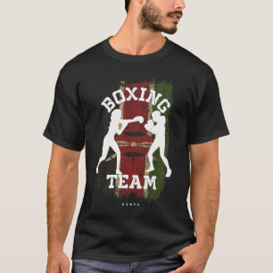 Womens Boxing Kenia Combat Sports Fighter Boxing T-shirt