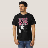 Womens Boyz N The Hood Mineral Wash Top in Black/P (Voorkant volledig)