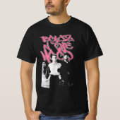 Womens Boyz N The Hood Mineral Wash Top in Black/P (Voorkant)