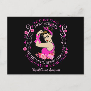 Womens Breast Cancer Awareness Ribbon T-Shirt177 Briefkaart