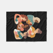 Womens Breastfeeding Lactation Consultant Birth Wo Fleece Deken (Voorkant (Horizontaal))