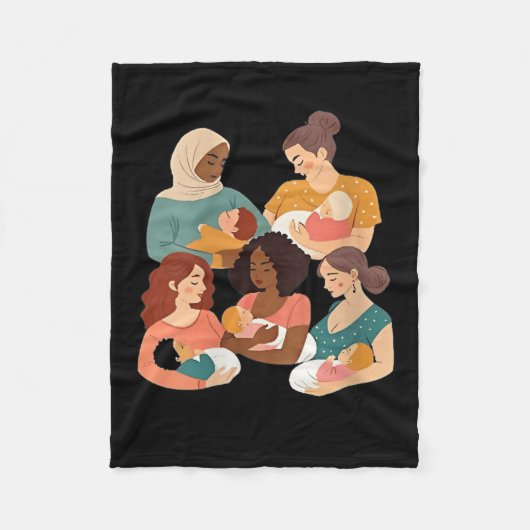 Womens Breastfeeding Lactation Consultant Birth Wo Fleece Deken (Voorkant)