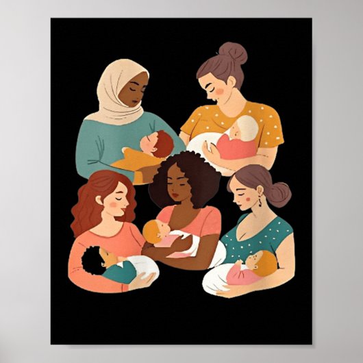 Womens Breastfeeding Lactation Consultant Birth Wo Poster (Voorkant)