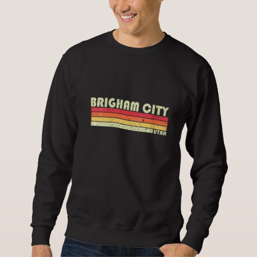 Womens Brigham City Utah Funny City Home Roots Trui (Voorkant)