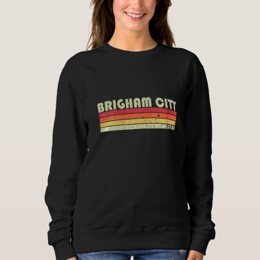 Womens Brigham City Utah Funny City Home Roots Trui (Voorkant)