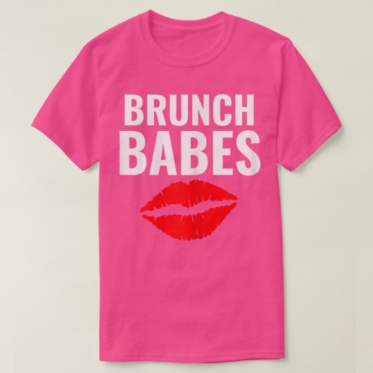Womens Brunch BabesFunny Sunday Brunch Outfit Brun T-shirt (Design voorkant)
