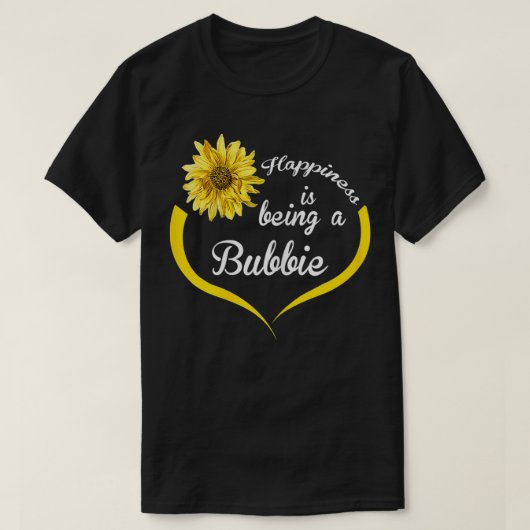 Womens Bubbie Gift Happiness is een bubbie T-shirt (Design voorkant)
