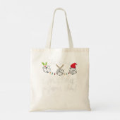Womens Bunco Kerstmis Pajama-wedstrijd nacht Tote Bag (Achterkant)