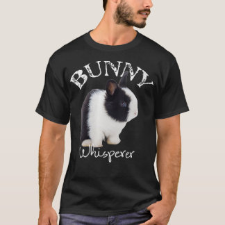 Womens Bunny Whisperer Funny Pet Rabbit Gift i Lov T-shirt